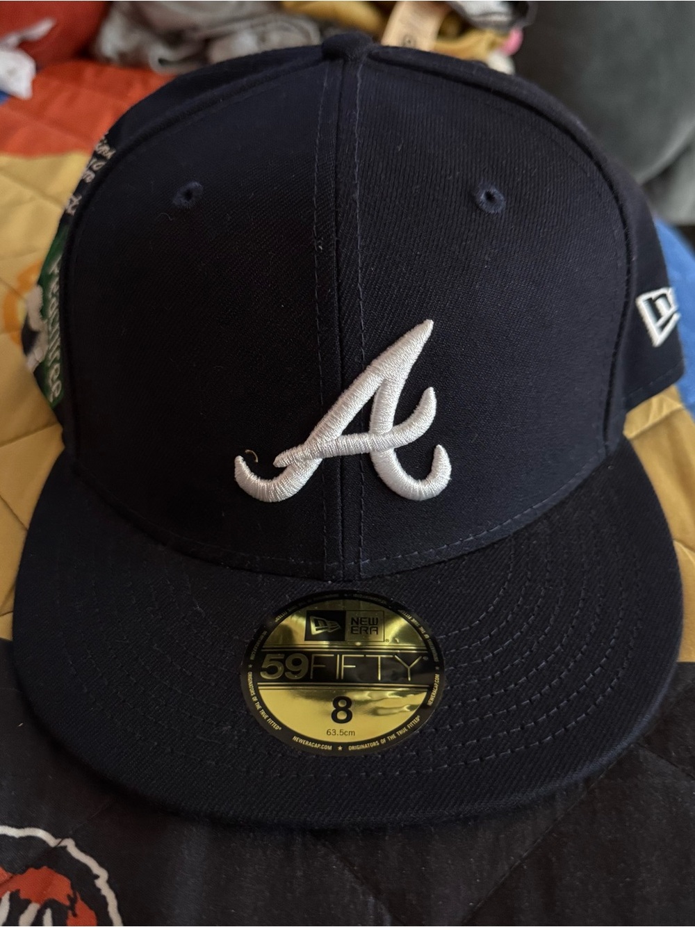 New Era Atlanta Braves Navy Blue Fitted 59FIFTY Cap
